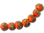 11102702 - Seven Coral w/Beige Lentil Beads