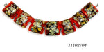 11102704 - Seven Coral w/Beige Pillow Beads