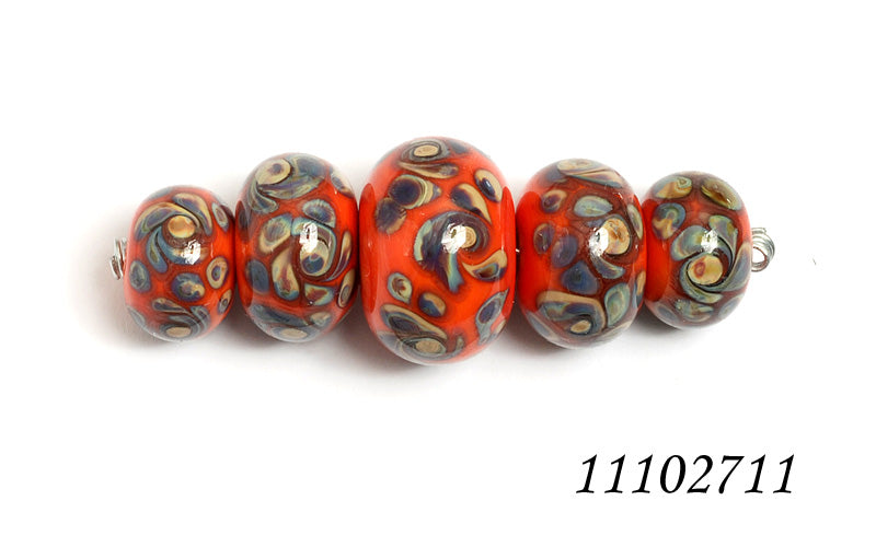 grace lampwork beads artisan handmade glass beads SRA