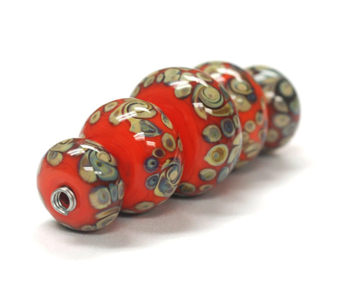 grace lampwork beads artisan handmade glass beads SRA