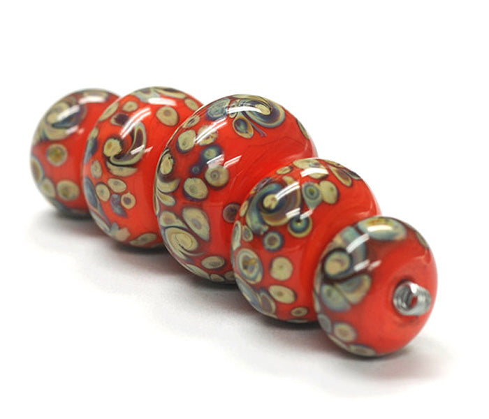 grace lampwork beads artisan handmade glass beads SRA