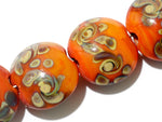 11102712 - Four Coral w/Beige Lentil Beads