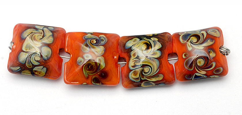 grace lampwork beads artisan handmade glass beads SRA