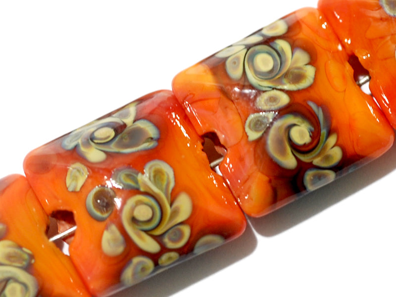 grace lampwork beads artisan handmade glass beads SRA