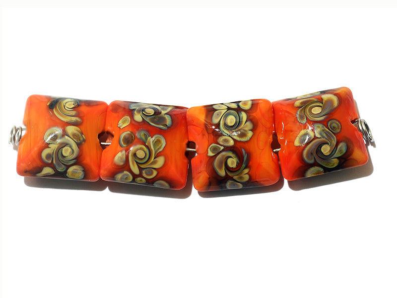 grace lampwork beads artisan handmade glass beads SRA