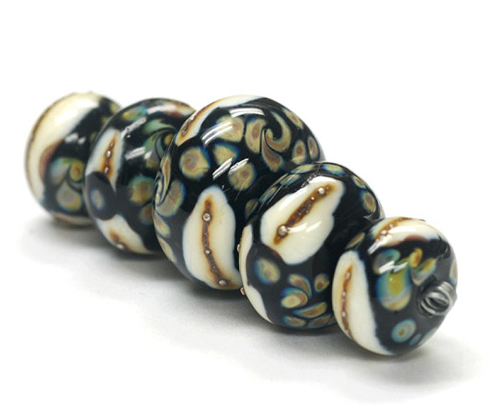 grace lampwork beads artisan handmade glass beads SRA