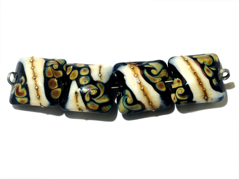 grace lampwork beads artisan handmade glass beads SRA