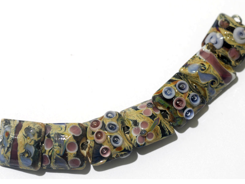 grace lampwork beads artisan handmade glass beads SRA