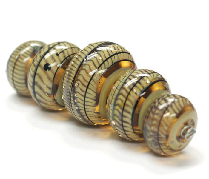 grace lampwork beads artisan handmade glass beads SRA