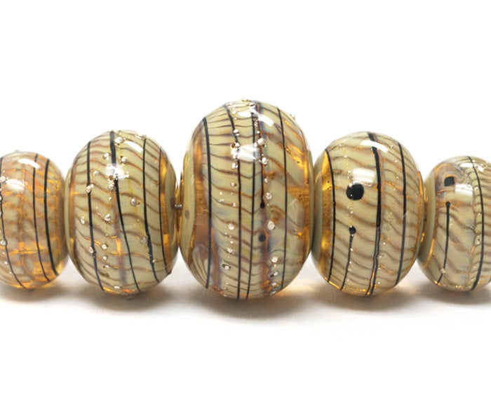 grace lampwork beads artisan handmade glass beads SRA