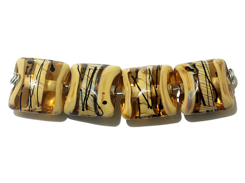 grace lampwork beads artisan handmade glass beads SRA