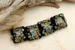 11200814 - Four Black w/Twisted Beige Dots Pillow Beads