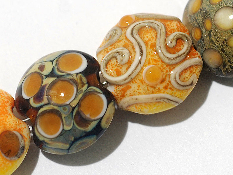grace lampwork beads artisan handmade glass beads SRA