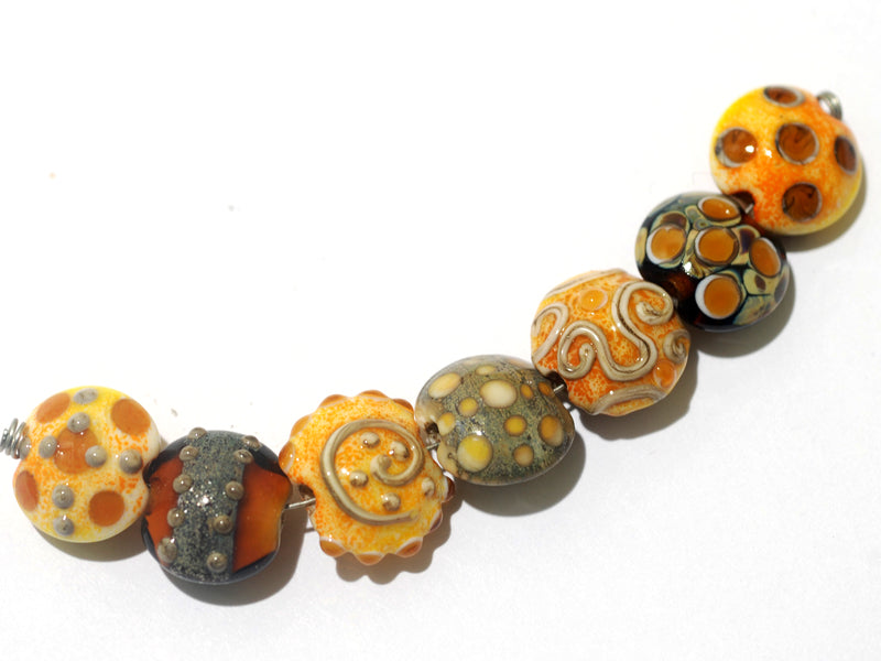 grace lampwork beads artisan handmade glass beads SRA