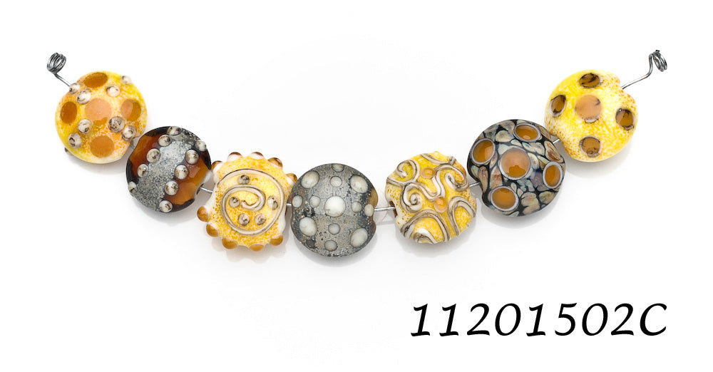 grace lampwork beads artisan handmade glass beads SRA