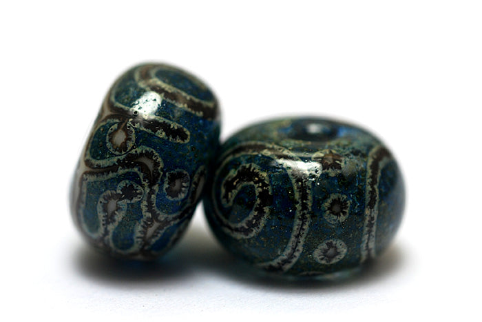 11203601 - Seven Green w/Stringer Rondelle Beads