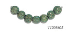 11203602 - Seven Green w/Stringer Lentil Beads