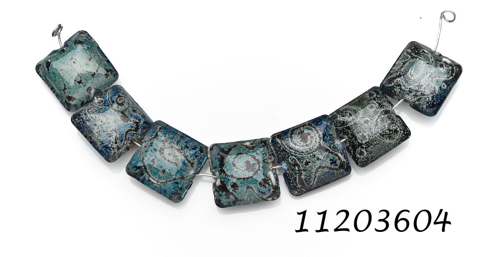 11203604 - Seven Green w/Stringer Pillow Beads