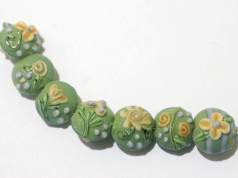 grace lampwork beads artisan handmade glass beads SRA