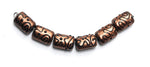 11204403 - Six Copper Pearl Surface w/Black Mini Kalera Beads