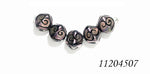 11204507 - Five Light Purple Pearl Surface Crystal Beads