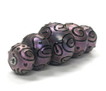 11204511 - Five Grad Light Purple Pearl Surface Rondelle Beads