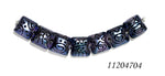 11204304 - Seven Blue Pearl Surface w/Black String Pillow Beads
