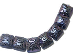 11204704 - Seven Purple Pearl Surface Pillow Beads