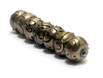11204801 - Seven Golden Pearl Surface w/Black Rondelle Beads