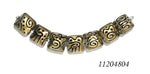 11204804 - Seven Golden Pearl Surface w/Black Pillow Beads