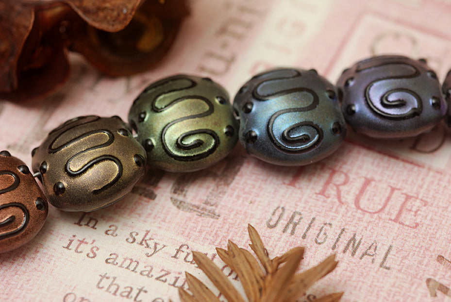 grace lampwork beads artisan handmade glass beads SRA