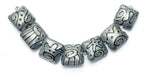 11205004 - Seven Gray Pearl Surface w/Black Pillow Beads