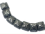 11205004 - Seven Gray Pearl Surface w/Black Pillow Beads