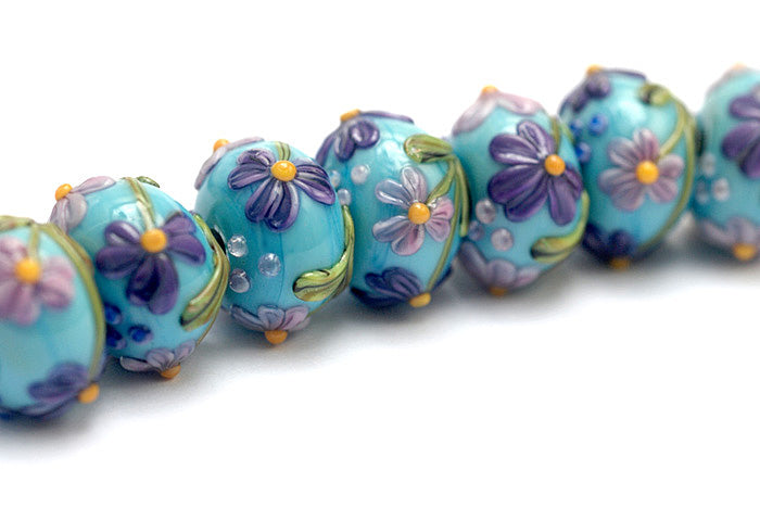 11605801 - Seven Kiley's Bouquet Rondelle Beads