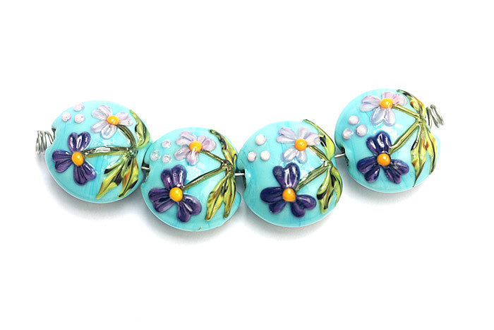 11605812 - Four Kiley's Bouquet Lentil Beads