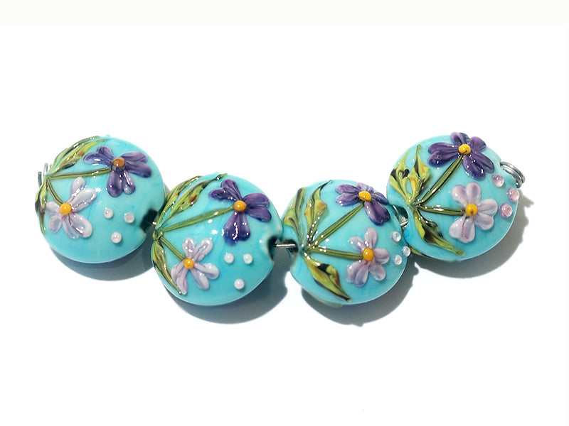 11605812 - Four Kiley's Bouquet Lentil Beads