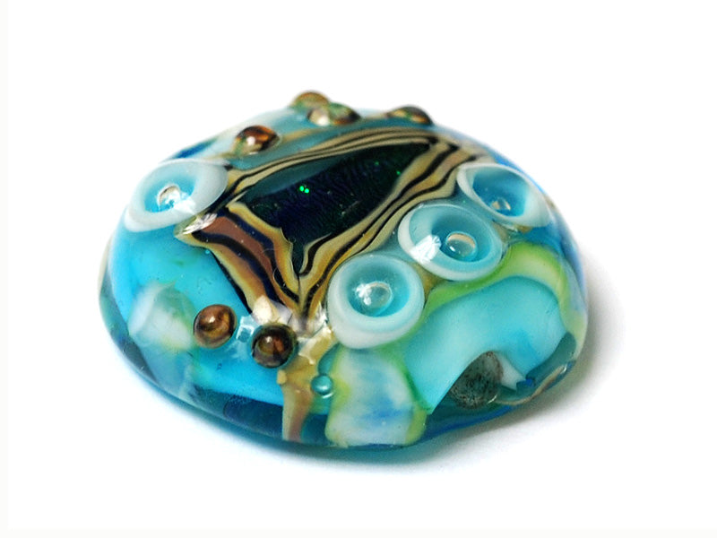 11803702 - Mirage Lake Lentil Focal Bead