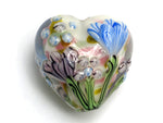 11805105 - Light Pink w/Blue Floral Heart