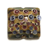 11805804 -  Purple w/Beige Pillow Focal Bead