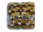 11805804 -  Purple w/Beige Pillow Focal Bead