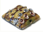 11805804 -  Purple w/Beige Pillow Focal Bead