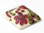 11806704 - Ivory w/Pink & Beige Stringer Pillow Focal Bead