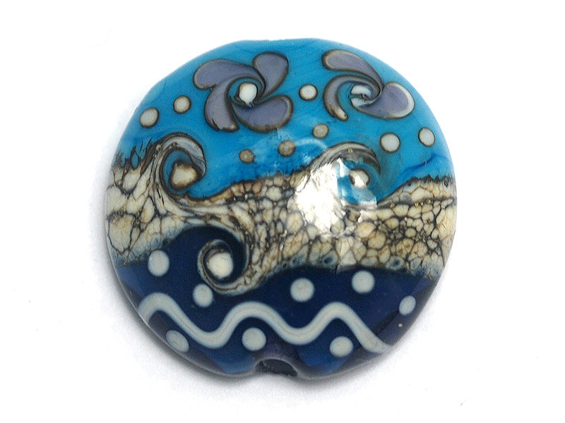 grace lampwork beads artisan handmade glass beads SRA