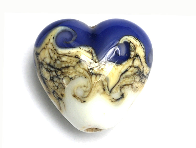 11808905 - White w/Ink Blue Heart