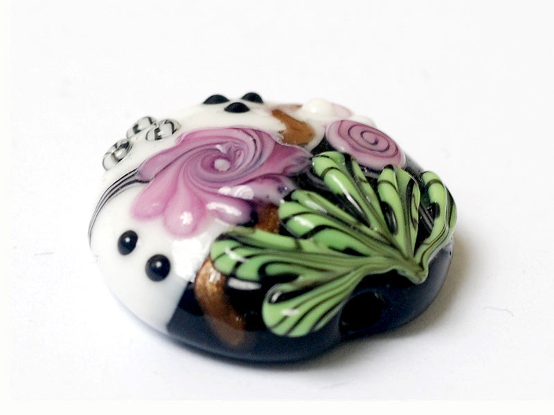 11809302 - Aunt Evelyn's Garden Lentil Focal Bead