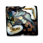 11809504 - Black/Ivory & Beige Pillow Focal Bead