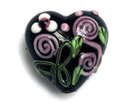 11809905 - Black w/Pink Flower Heart