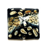11810104 - Black w/Silver Ivory Pillow Focal Bead