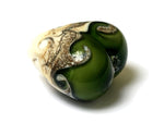 11810205 - Dark Green w/Dark Ivory Heart