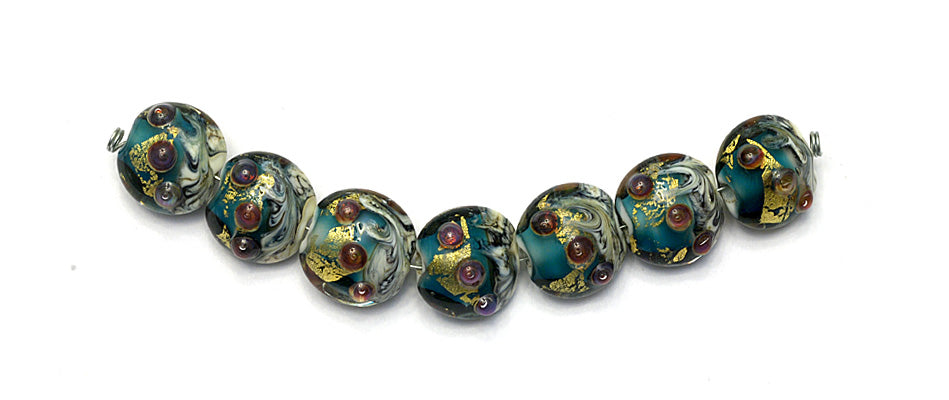 grace lampwork beads artisan handmade glass beads SRA